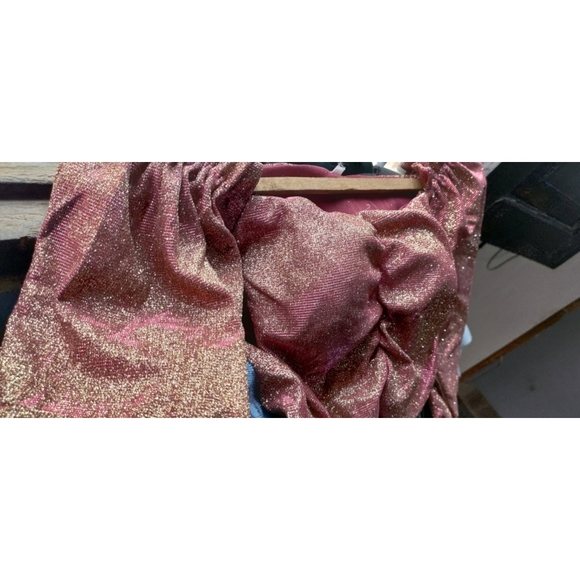 Multicolored glittered crop top party wear - Picture 5 of 8